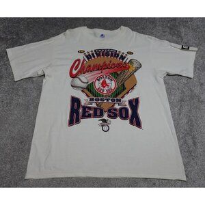Vintage Single Stitch Adult Shirt 1995 Boston Red Sox Eastern Division Champions